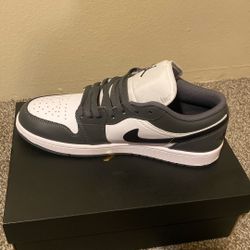 Air Jordan 1 Low  Size 10 White/black-iron grey