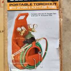 Olsen portable torch kit with oxygen and acetylene