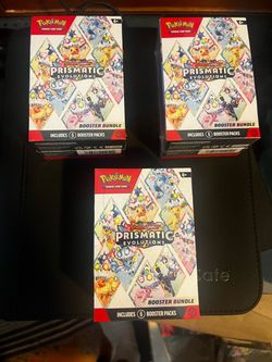 Pokemon Scarlet & Violet Prismatic Evolutions Booster Bundles