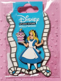 Disney Studio Store Hollywood Alice in Wonderland Alice Holding Cake Pin DSSH