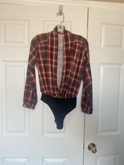Red Plaid Bodysuit