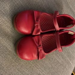 Gymboree Girl Red Mary Jane Dress Shoes With Bow