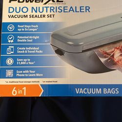 Powerxl Duo Nutrisealer Vacuum Sealing Machine With 2 Vacuum Bag
