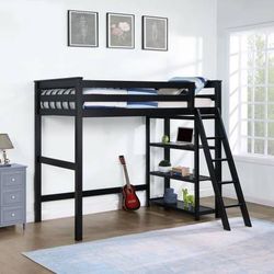 Lightweight But Sturdy Twin Size Loft Bed with Workstation Below! Lowest Prices Ever!