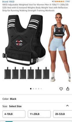 VBSD Adjustable Weighted Vest for Women Men 4-10lb 