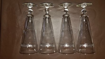 Set of 4 football themed Beer Glasses