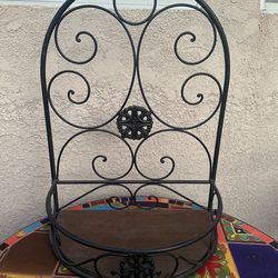 Wrought iron wall mount