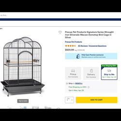 Large parrot cage!