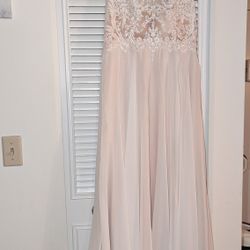 A-line Chiffon Lace Wedding Dress
