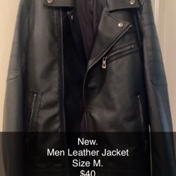 New Men Leather Jacket 