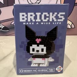 Bricks Building Blocks Kuromi W2601-16