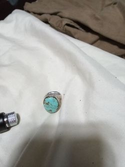 Silver turquoise Ring