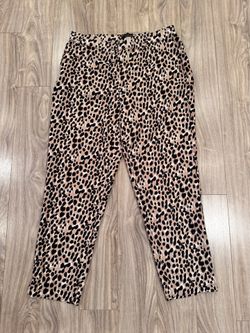 Banana Republic Hayden Cheetah Print Pants Sz 12