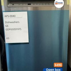 GE Dishwasher, Stainless, Quiet Operation, Adjustable Racks (GDF650SYVFS)