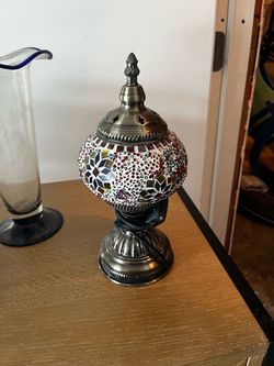 Turkish Mosaic Glass Table Lamp