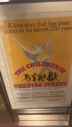 Two (2) Original 1977 theatrical poster for "The Children of Theatre Street" One is lighter/set of 2