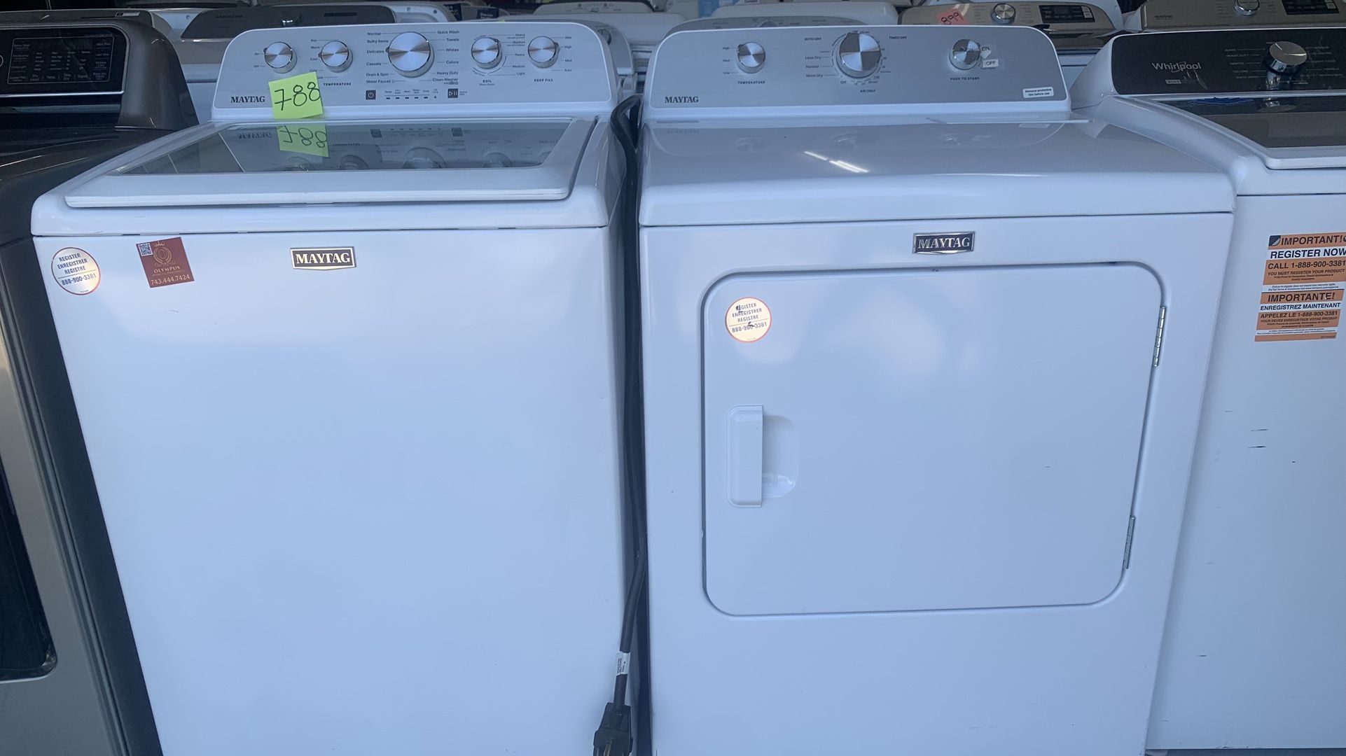 WASHER AND DRYER