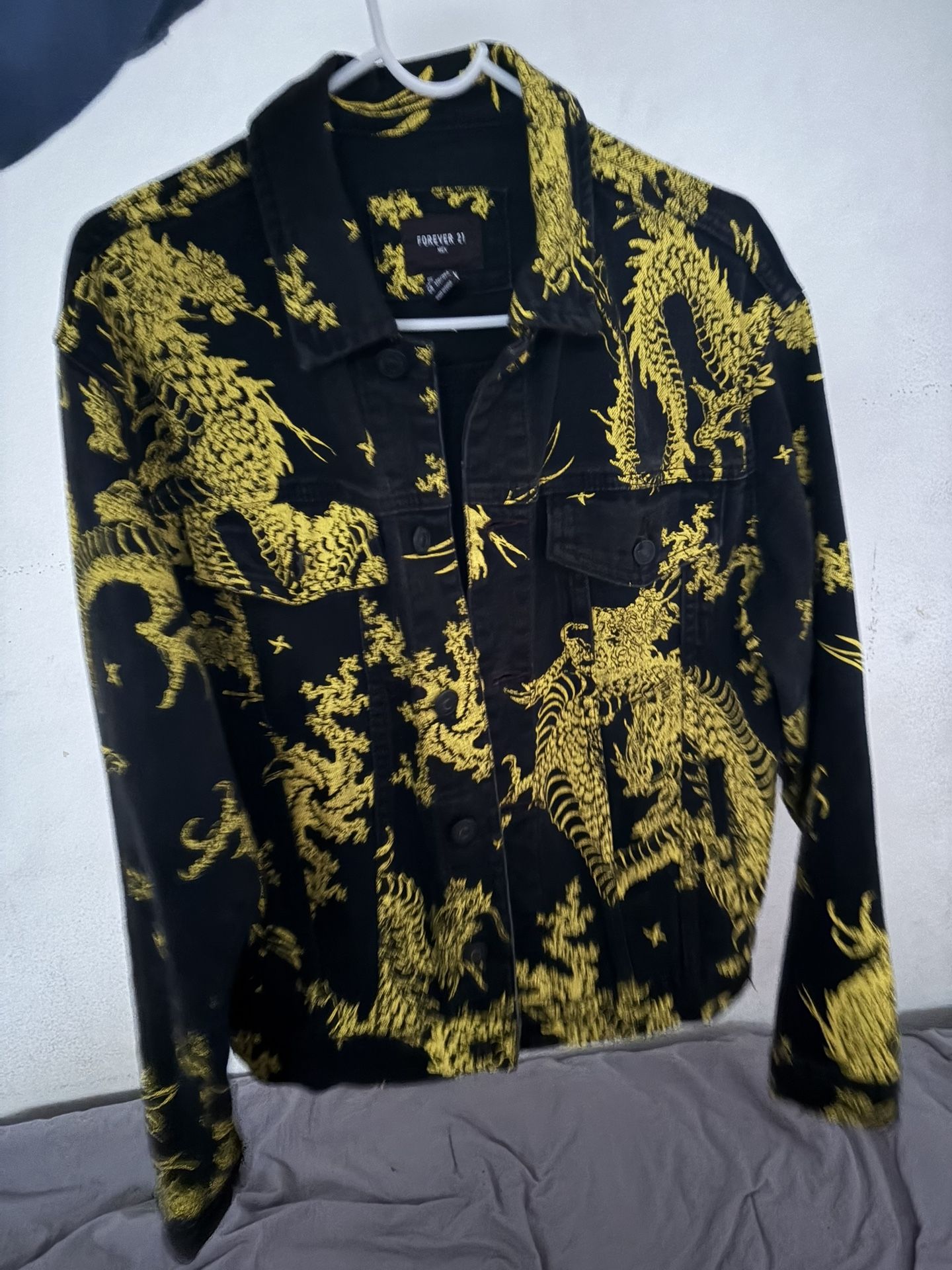 Yellow&Black Jean Jacket