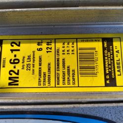 Werner Folding Ladder 6ft 12ft.