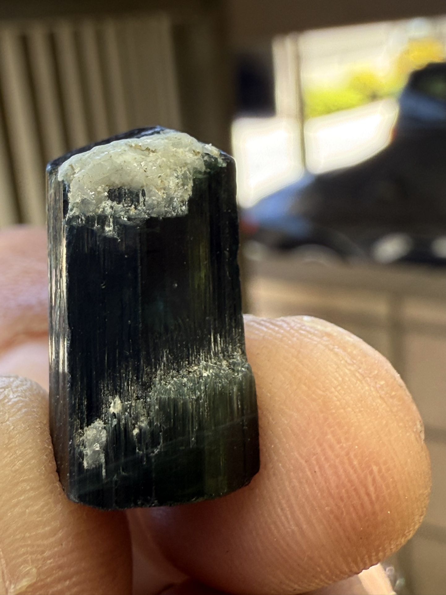 34 Carat Natural Indicolite Blue Tourmaline Crystal From Kunar Afghanistan