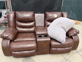 2 Couches and 1 Wooden Desk