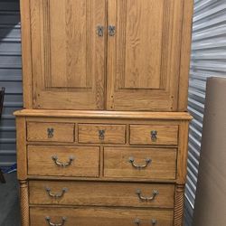 2 Piece Antique Armoire 