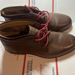 New COLE HAAN Shoes Curtis Men’s 7.5 Chukka Ankle Brown Boots Leather