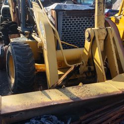 John Deere 410G Backhoe fire Damage 