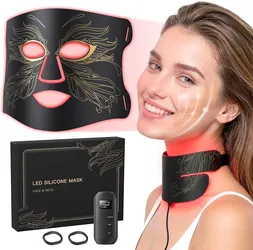 Red Light Therapy for Face & Neck with 850nm NIR & 7 Color Modes
Red Light Therapy Mask with 432 LEDs, 5 Levels & 20-Minute Timer for Wrinkles & Acne,