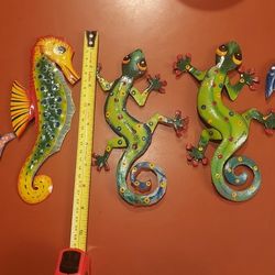 Metal Art Turtle Kraken Seahorse Gekos