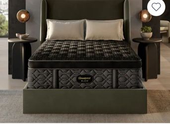 Beautyrest Black Pillow Top Mattress series four calking medium
