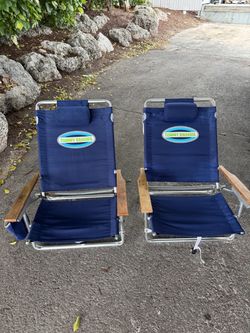Tommy Bahama Folding Beach Chairs – Set of 2