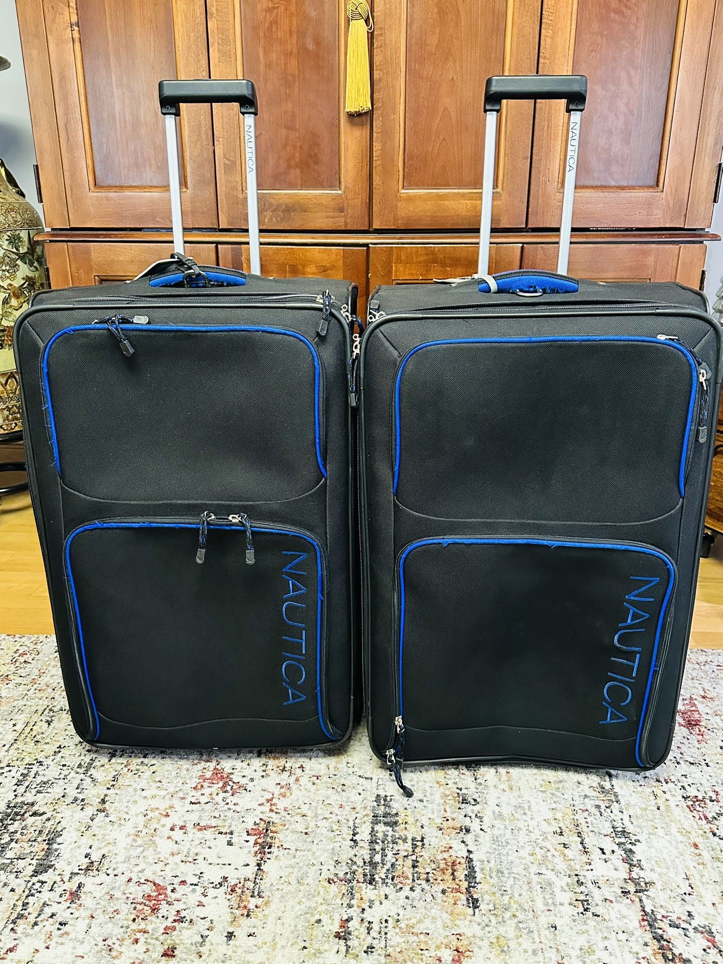 Nautica cheap luggage blue