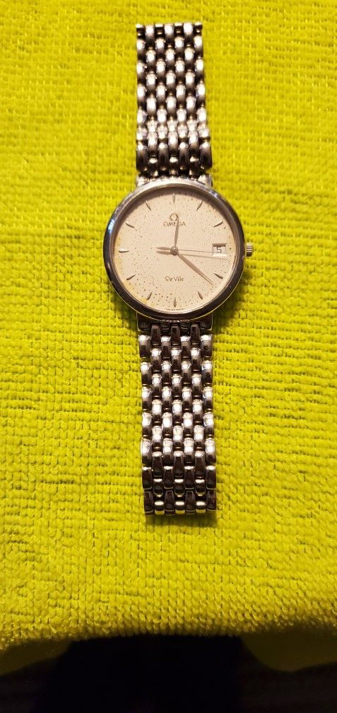 Men's Omega Deville Cal.1432 33mm Solid Steel Bracelet