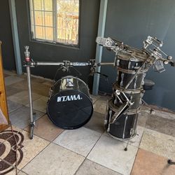 Tama five piece drum set