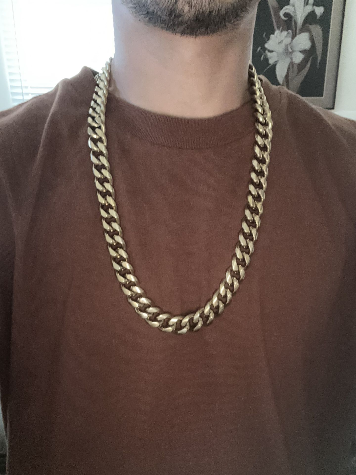 18k Gold Plated Cuban Link Chain 