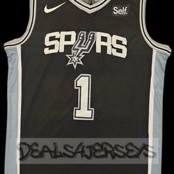 Wembanyama Spurs NBA Jersey