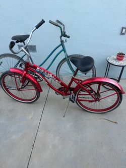 Used cruiser bikes $50 for both