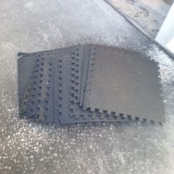 Twelve 2x2 Square Gym Mats