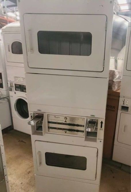 Whirlpool Coin Operated Commercial Stacked GAS Dryer