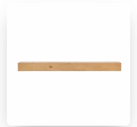 Brand New 60” Encase Floating Natural Fireplace Wood Mantel