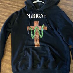 OFF WHITE HOODIE MIRROR SNAKE SIZE M