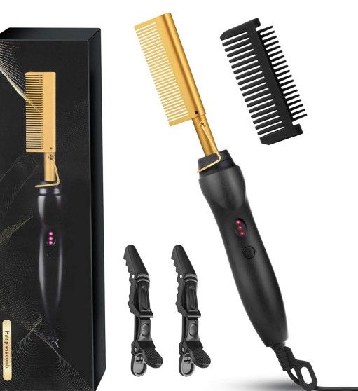 MULTIPURPOSE COPPER Hair Straightener/Comb