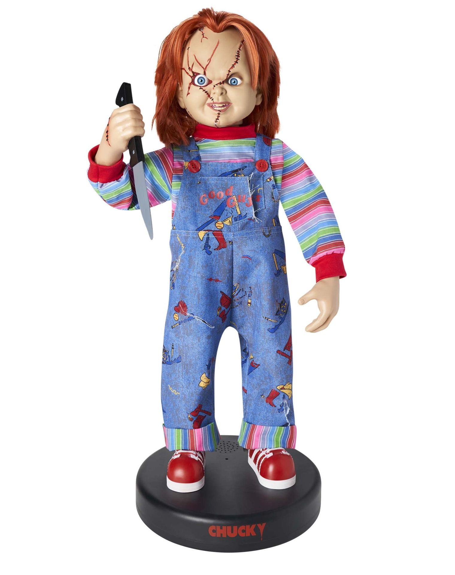 2 Ft Bump ‘N Go Chucky Animatronics – Decorations (DOESNT HAVE SHOES) PICKUP ONLY