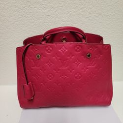 Genuine Louis Vuitton Montaigne MM Monogram Handbag