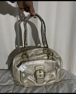 Light Gold Courtney Coach Purse