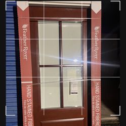 Exterior fiberglass door