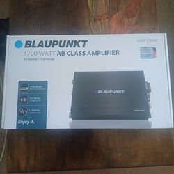 Blaupunkt 1700 Watts 4 Ch Amplifier Brand New In The Box