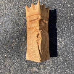 Carved King Head