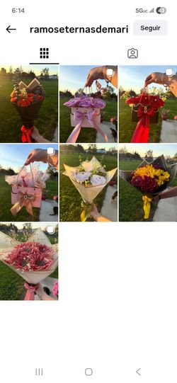 Ribbon flowers